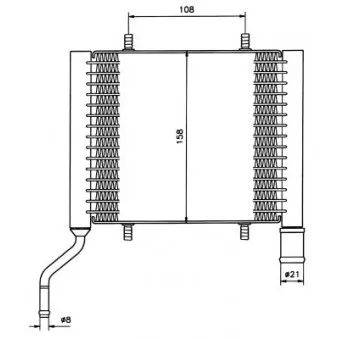 Radiateur, refroidissement du moteur NRF 58161