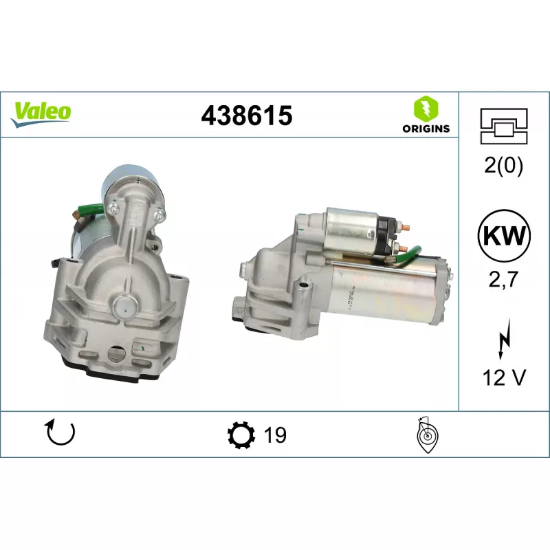 Démarreur VALEO 438615