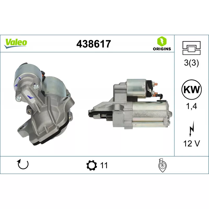Démarreur VALEO 438617