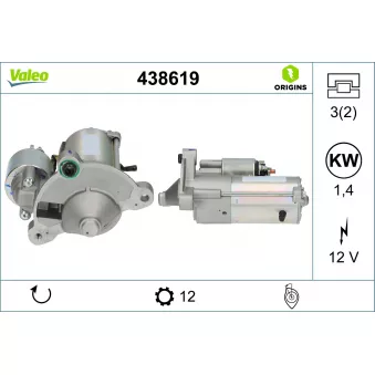Démarreur VALEO 438619