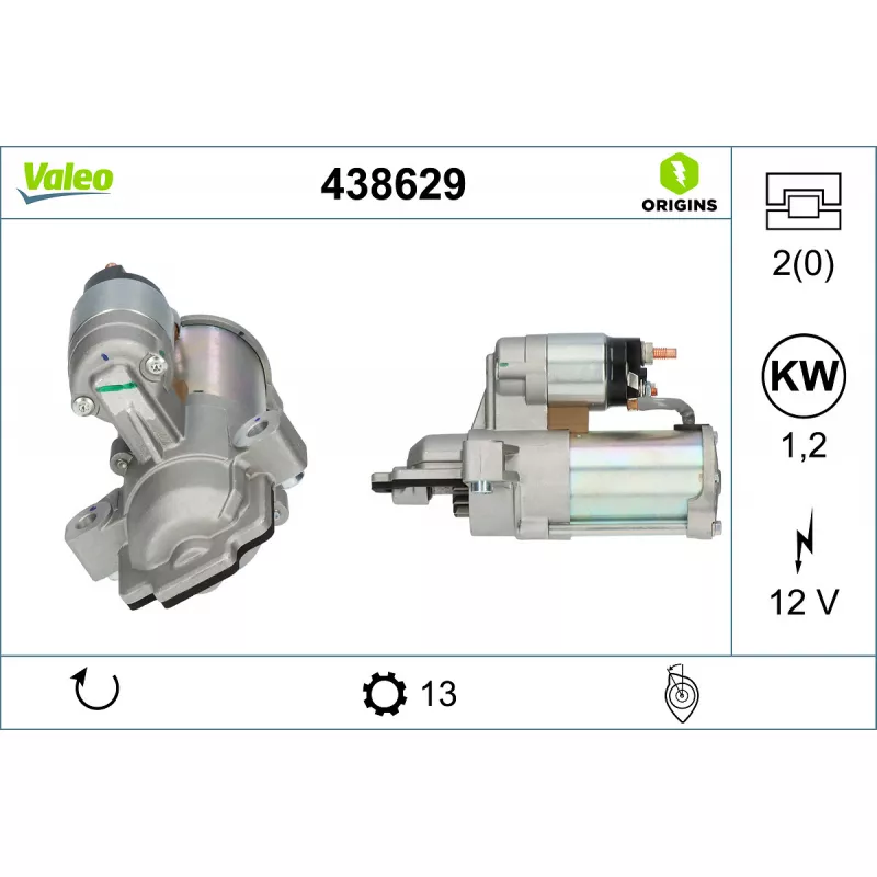 Démarreur VALEO 438629