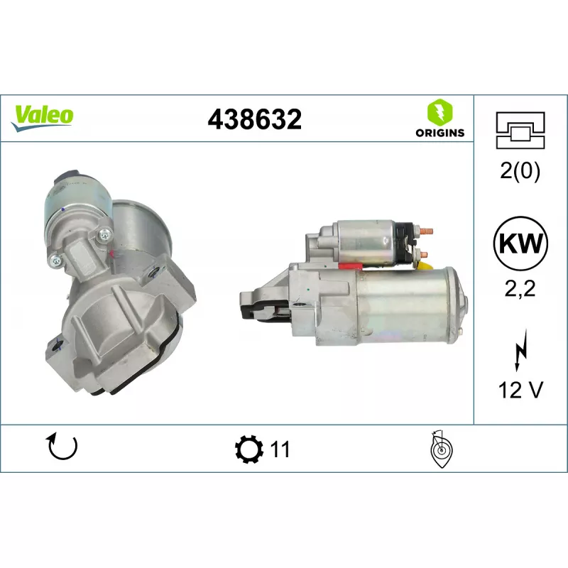 Démarreur VALEO 438632