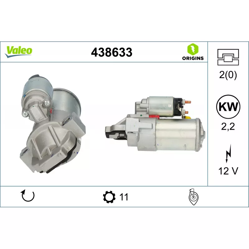 Démarreur VALEO 438633