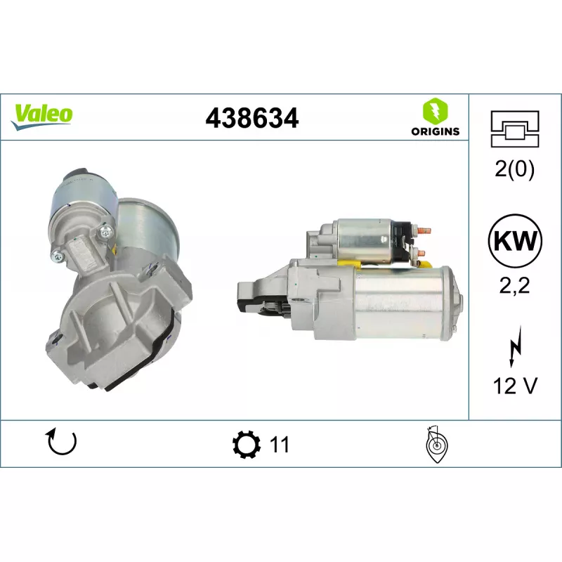 Démarreur VALEO 438634