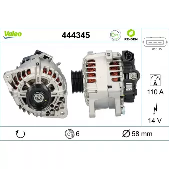 Alternateur VALEO 444345
