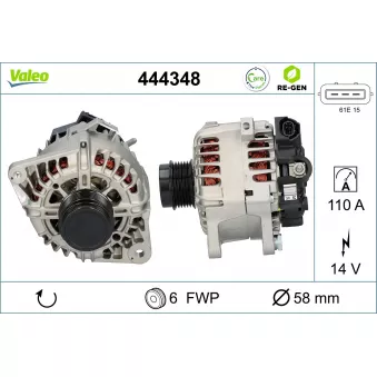 Alternateur VALEO 444348