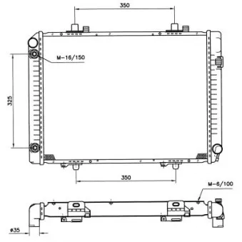 Radiateur, refroidissement du moteur NRF 58208