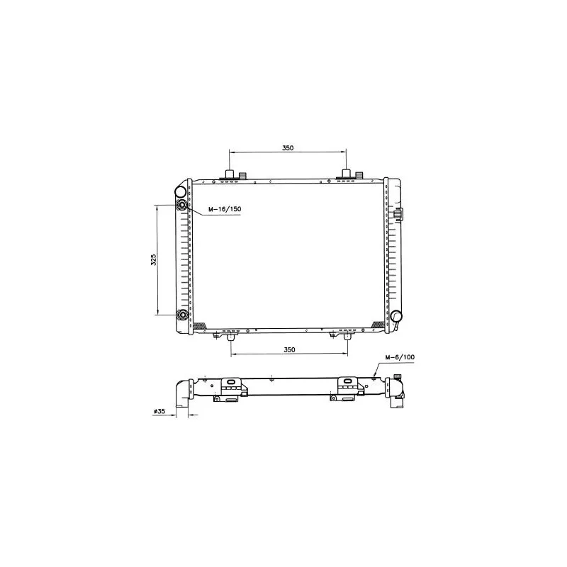 Radiateur, refroidissement du moteur NRF 58208