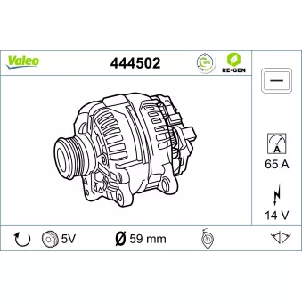 Alternateur VALEO 444502