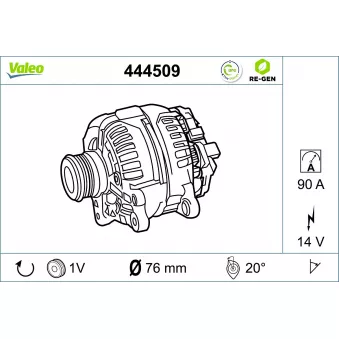 Alternateur VALEO 444509