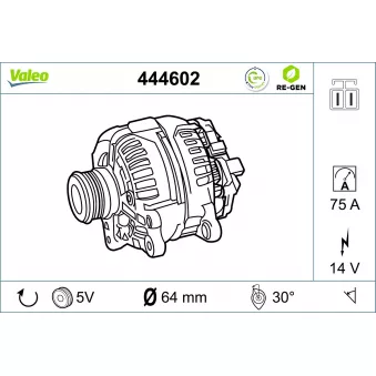 Alternateur VALEO 444602