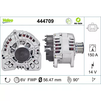 Alternateur VALEO 444709