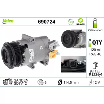 Compresseur, climatisation VALEO