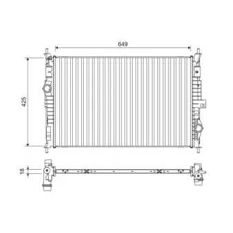 Radiateur, refroidissement du moteur VALEO 701109