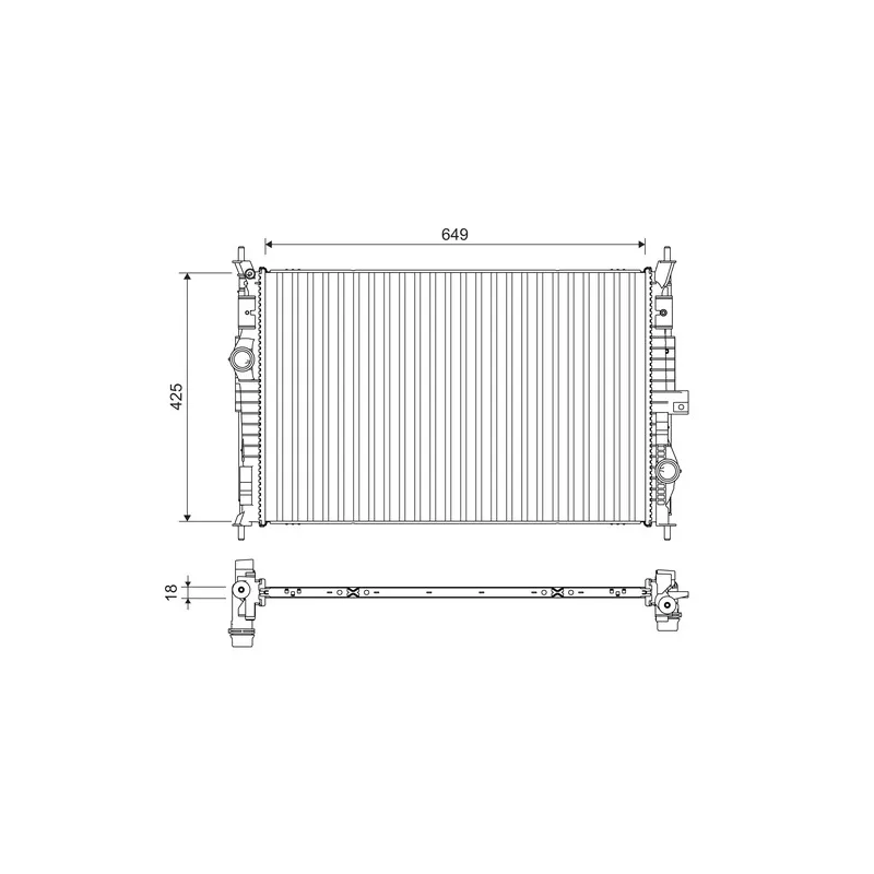 Radiateur, refroidissement du moteur VALEO 701109