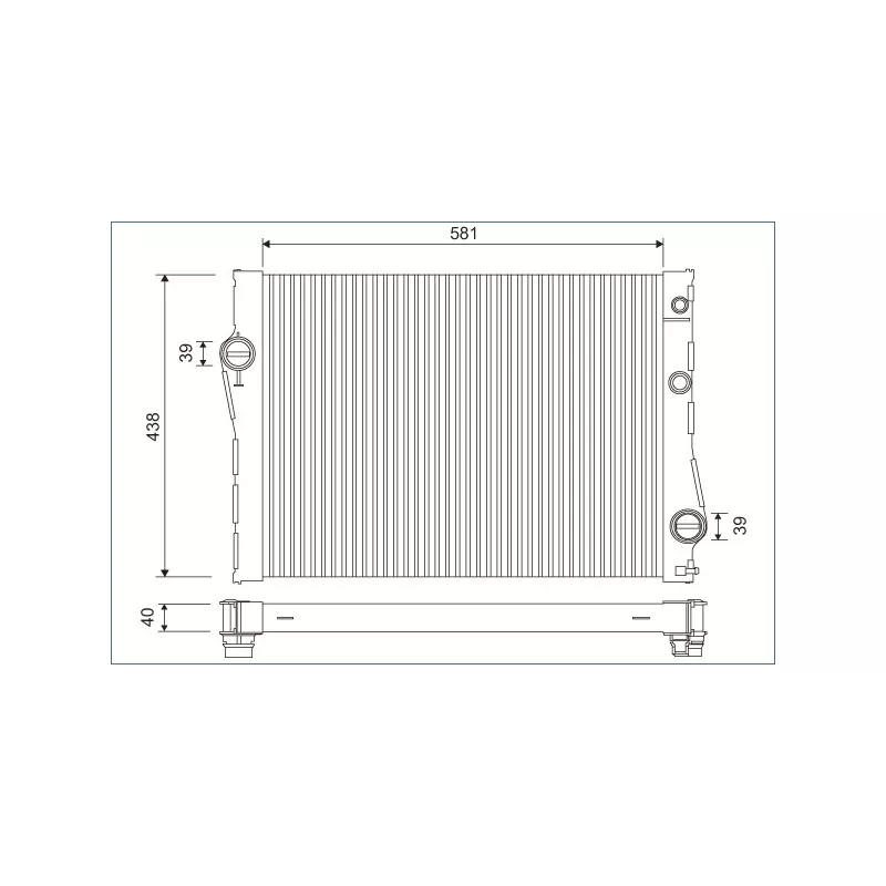 Radiateur, refroidissement du moteur VALEO 701118