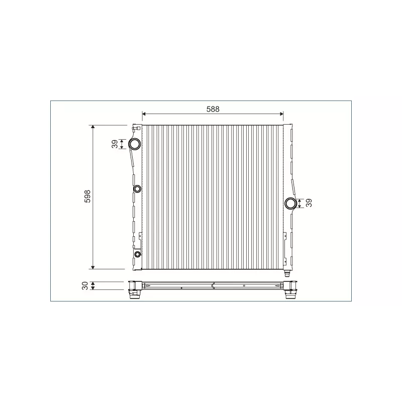 Radiateur, refroidissement du moteur VALEO 701121