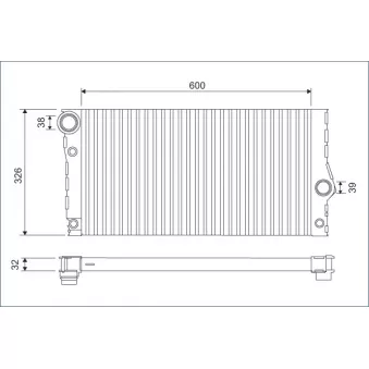 Radiateur, refroidissement du moteur VALEO 701123