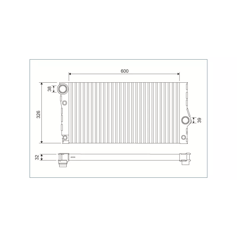 Radiateur, refroidissement du moteur VALEO 701123