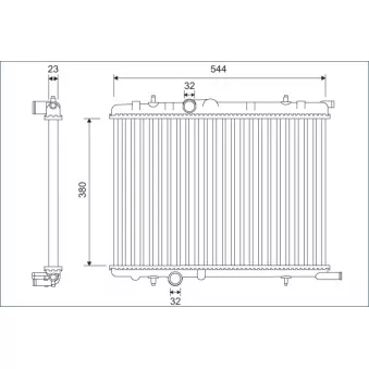 Radiateur, refroidissement du moteur VALEO