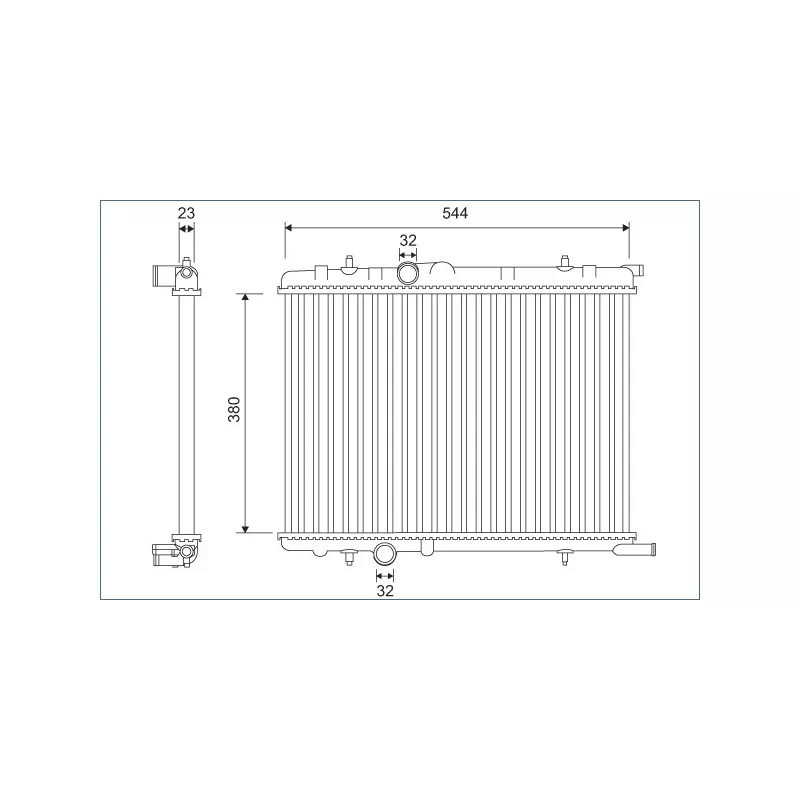 Radiateur, refroidissement du moteur VALEO 701124