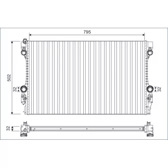 Radiateur, refroidissement du moteur VALEO