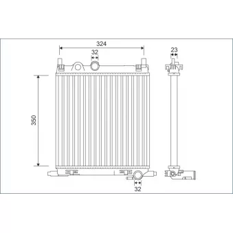 Radiateur, refroidissement du moteur VALEO 701128