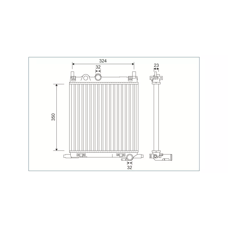 Radiateur, refroidissement du moteur VALEO 701128