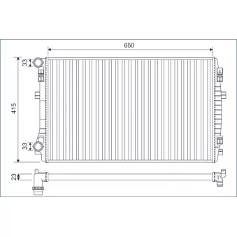 Radiateur, refroidissement du moteur VALEO 701129