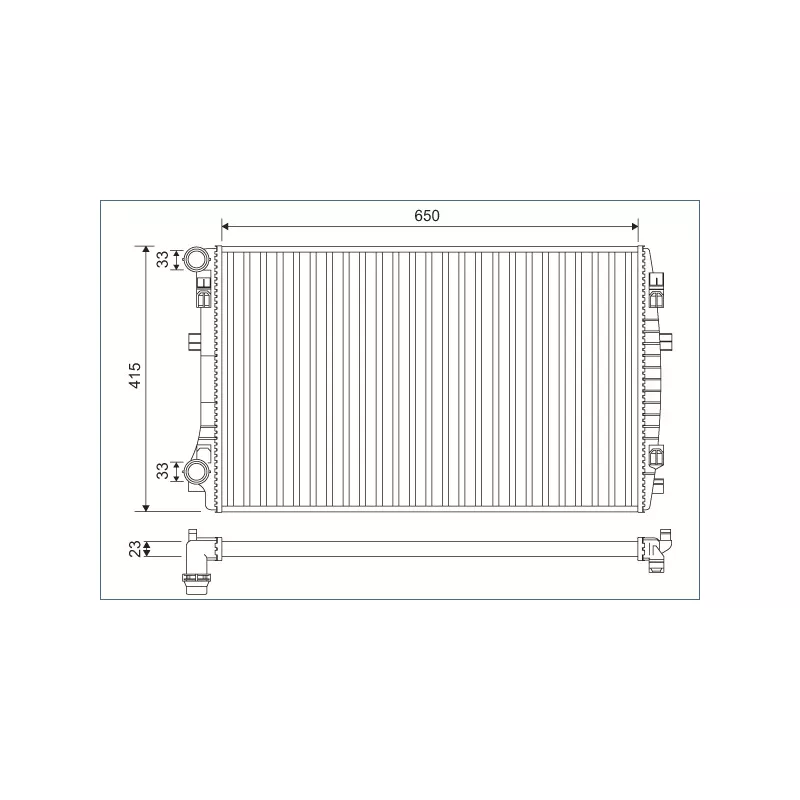 Radiateur, refroidissement du moteur VALEO 701129