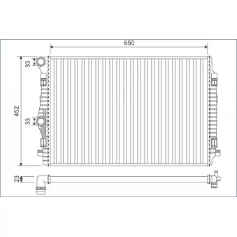 Radiateur, refroidissement du moteur VALEO 701132