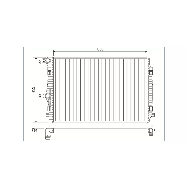 Radiateur, refroidissement du moteur VALEO 701132