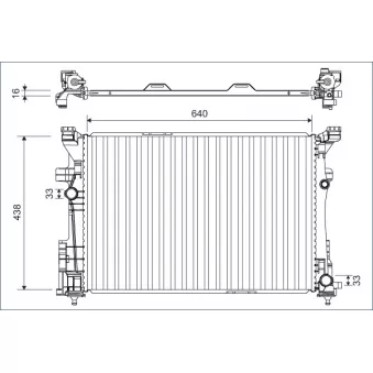 Radiateur, refroidissement du moteur VALEO 701133