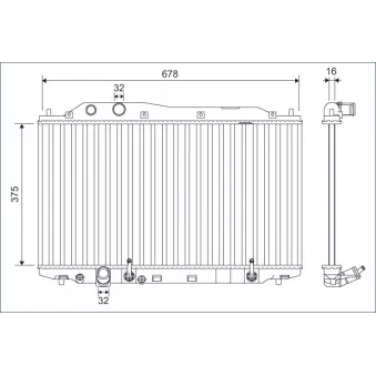 Radiateur, refroidissement du moteur VALEO 701135