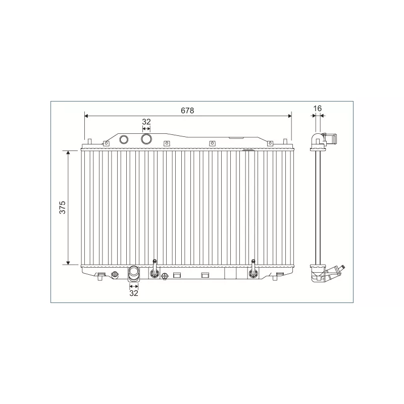 Radiateur, refroidissement du moteur VALEO 701135