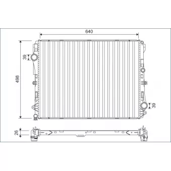 Radiateur, refroidissement du moteur VALEO 701141