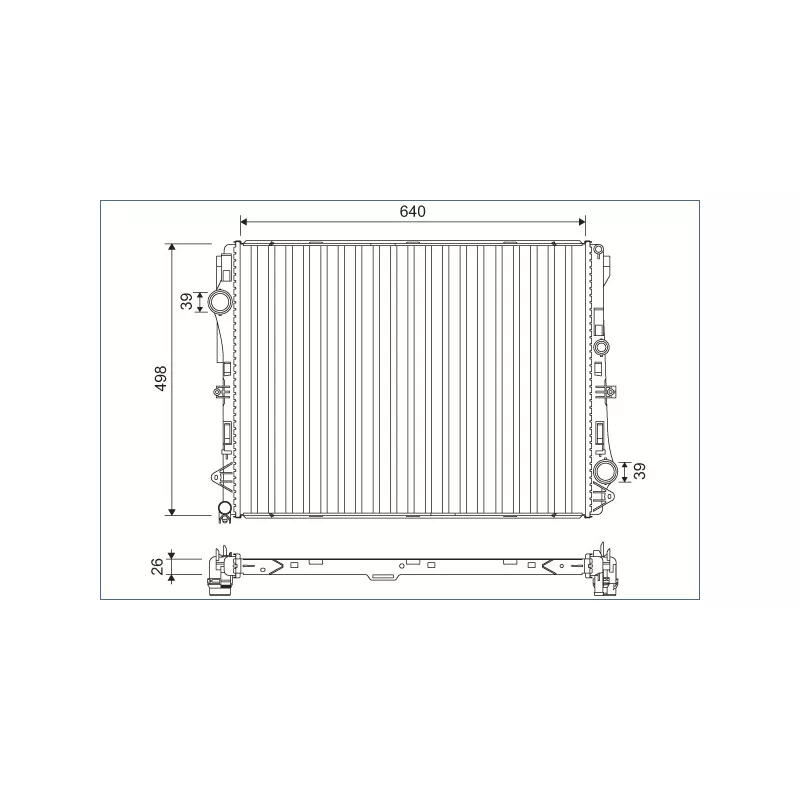 Radiateur, refroidissement du moteur VALEO 701141