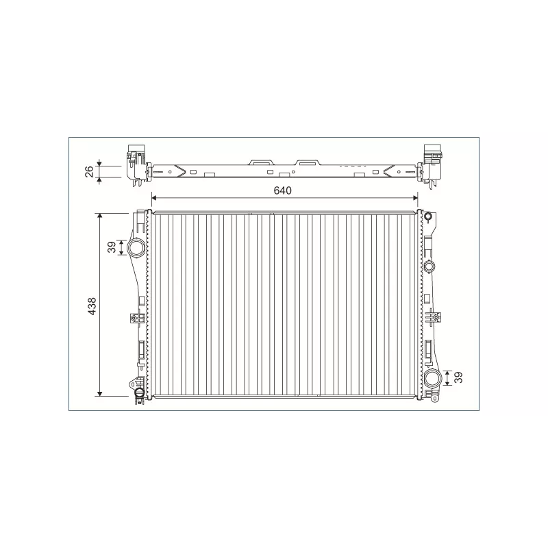 Radiateur, refroidissement du moteur VALEO 701142