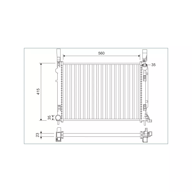 Radiateur, refroidissement du moteur VALEO 701157