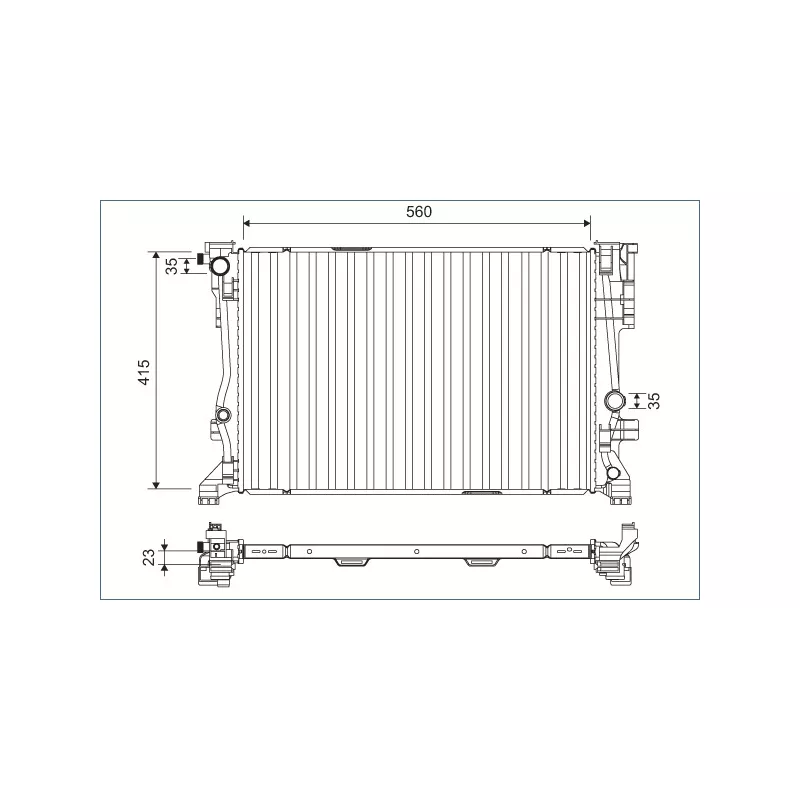 Radiateur, refroidissement du moteur VALEO 701158