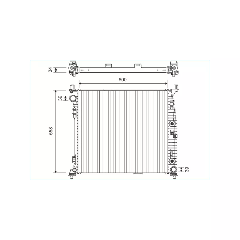 Radiateur, refroidissement du moteur VALEO 701167