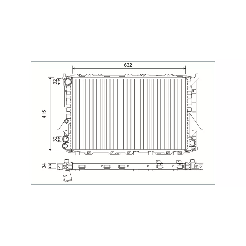 Radiateur, refroidissement du moteur VALEO 701170
