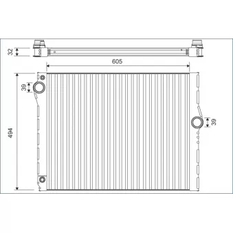 Radiateur, refroidissement du moteur VALEO 701172