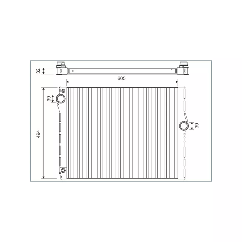 Radiateur, refroidissement du moteur VALEO 701172