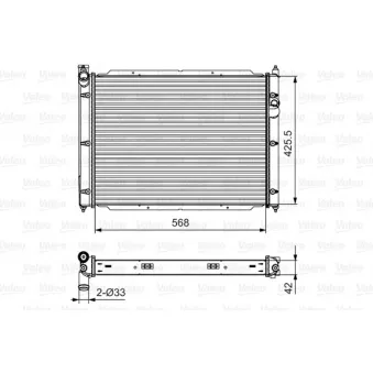 Radiateur, refroidissement du moteur VALEO 701543