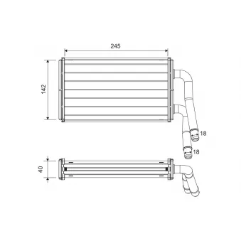 Système de chauffage VALEO 811599