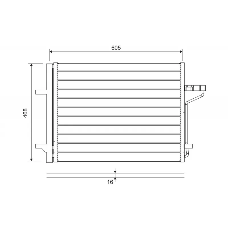 Condenseur, climatisation VALEO 812877