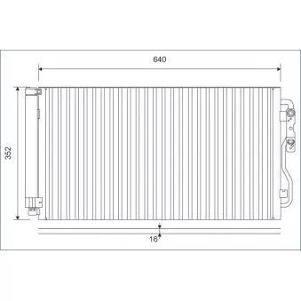 Condenseur, climatisation VALEO 812878
