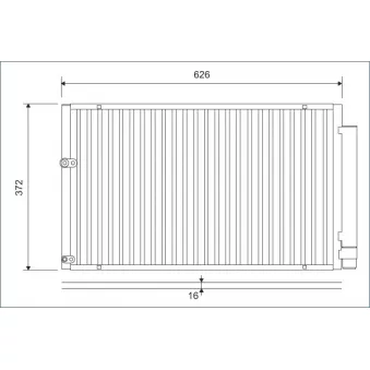 Condenseur, climatisation VALEO 812880