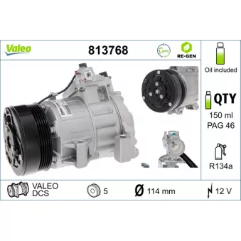 Compresseur, climatisation VALEO 813768